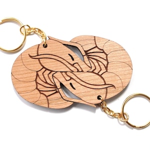 Custom Animal Interlocking Keychains - Etsy