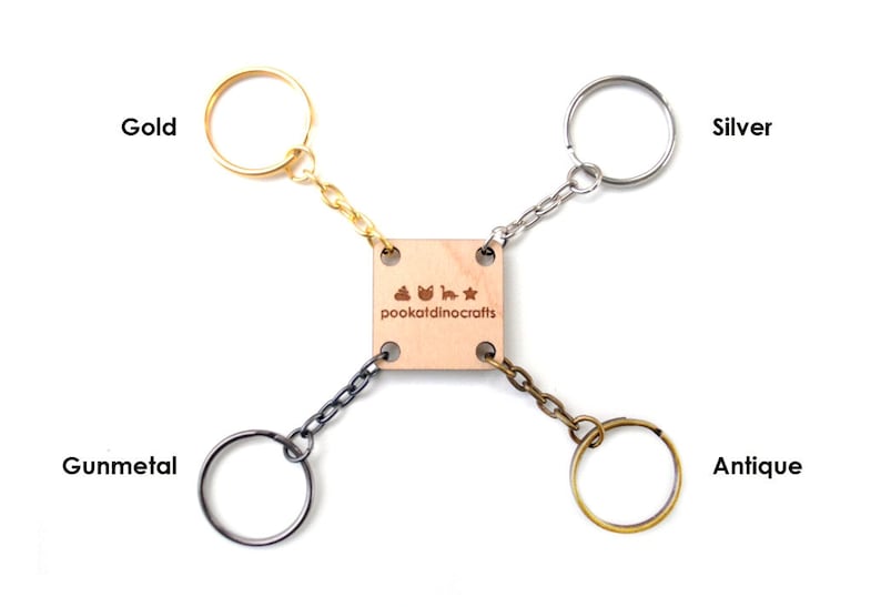 Interlocking Forest Trio Keychains - Wolf Raccoon and Fox Set Family ...