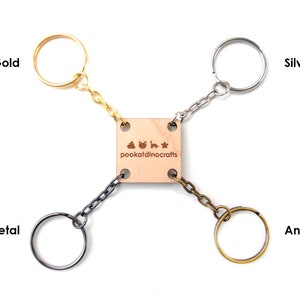 Interlocking Fox and Rabbit Couple Keychains - Friendship or ...