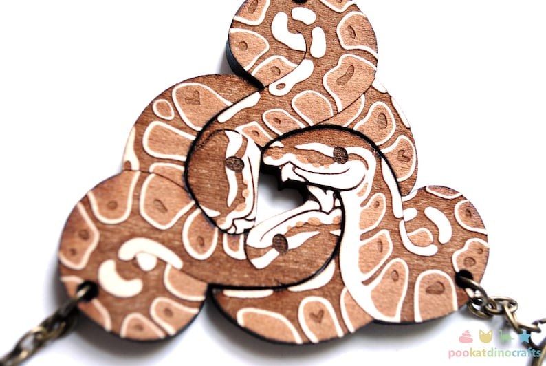 Trio de porte-clés en python à billes emboîtables - Ensemble de porte-clés pour couple famille, amitié, relation poly image 9