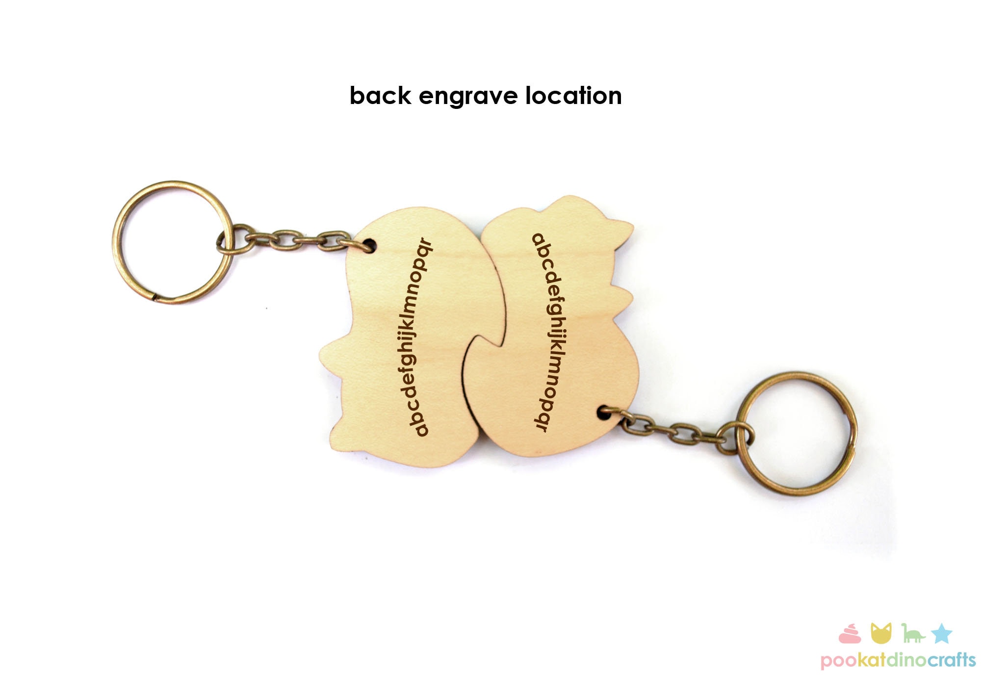 Porte-clés En Bois Fait Main - Raton Laveur (ou Ours, Mouffette) Multicolore - Neuf Avec étiquettes