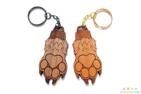Paw keychain hotsell