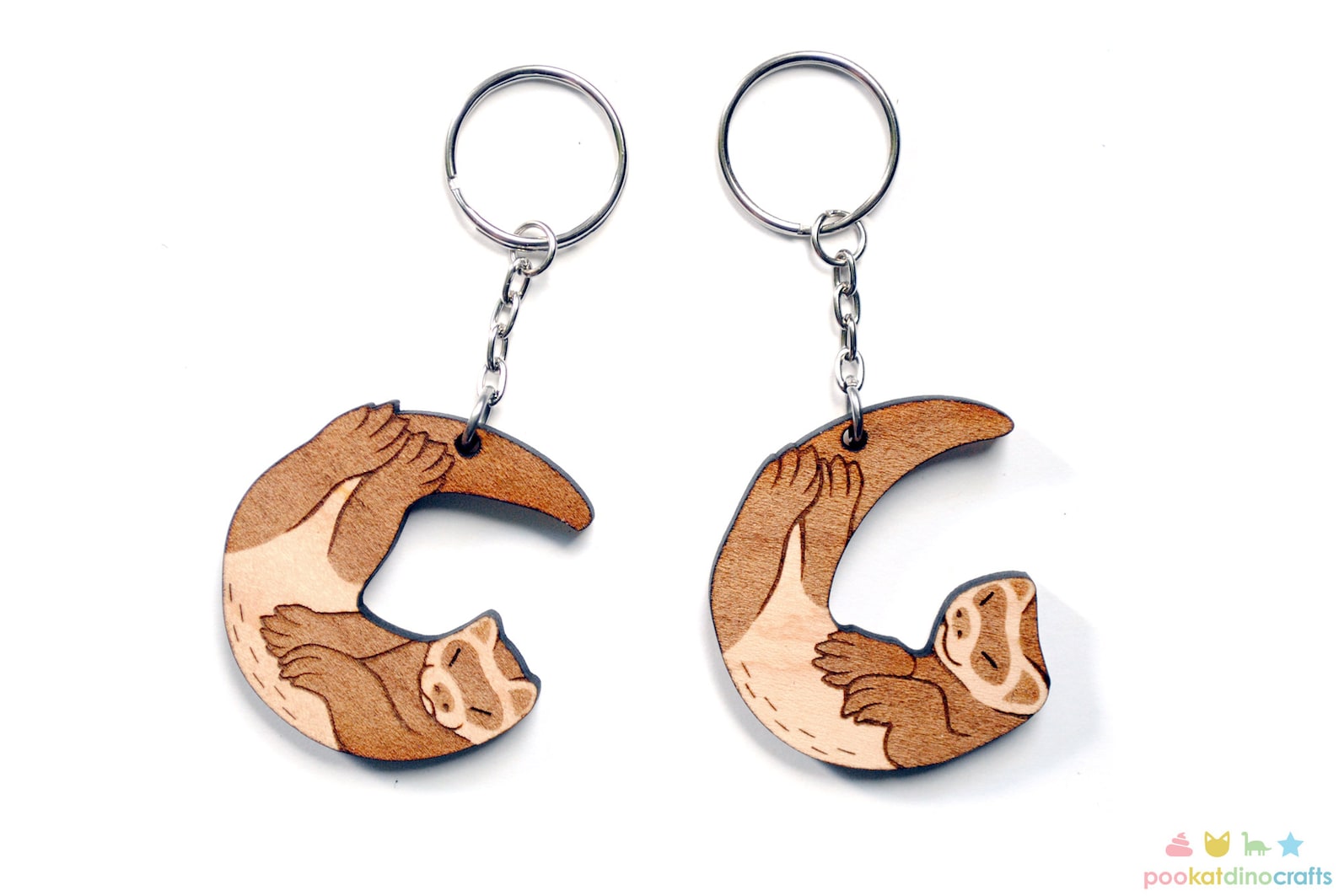 Interlocking Ferret Keychains Friendship or Relationship - Etsy