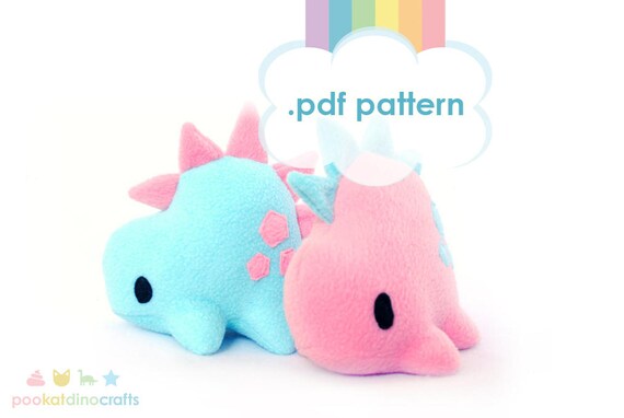 dinosaur stuffed animal pattern