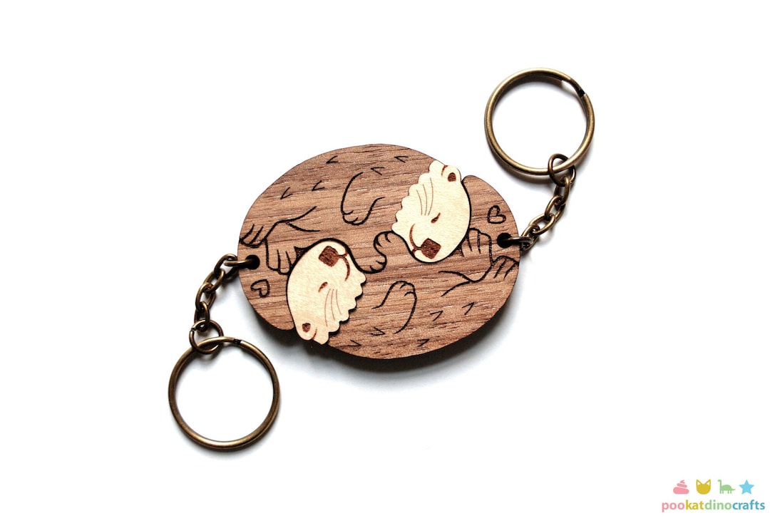 Otter Key Chain Otter Key Ring Otter Gift River Otter Gift 