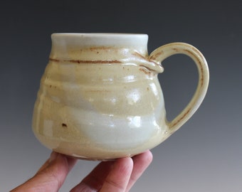 Handmade Pottery | 15 oz Mug Pottery | handthrown ceramic mug | stoneware pottery mug | unique coffee mug | coffee mug pottery