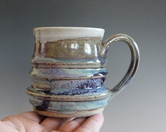 12 oz Coffee Mug Pottery, ceramic mug, unique coffee mug, handmade ceramic cup, tea cup, coffee cup, handthrown mug, stoneware mug