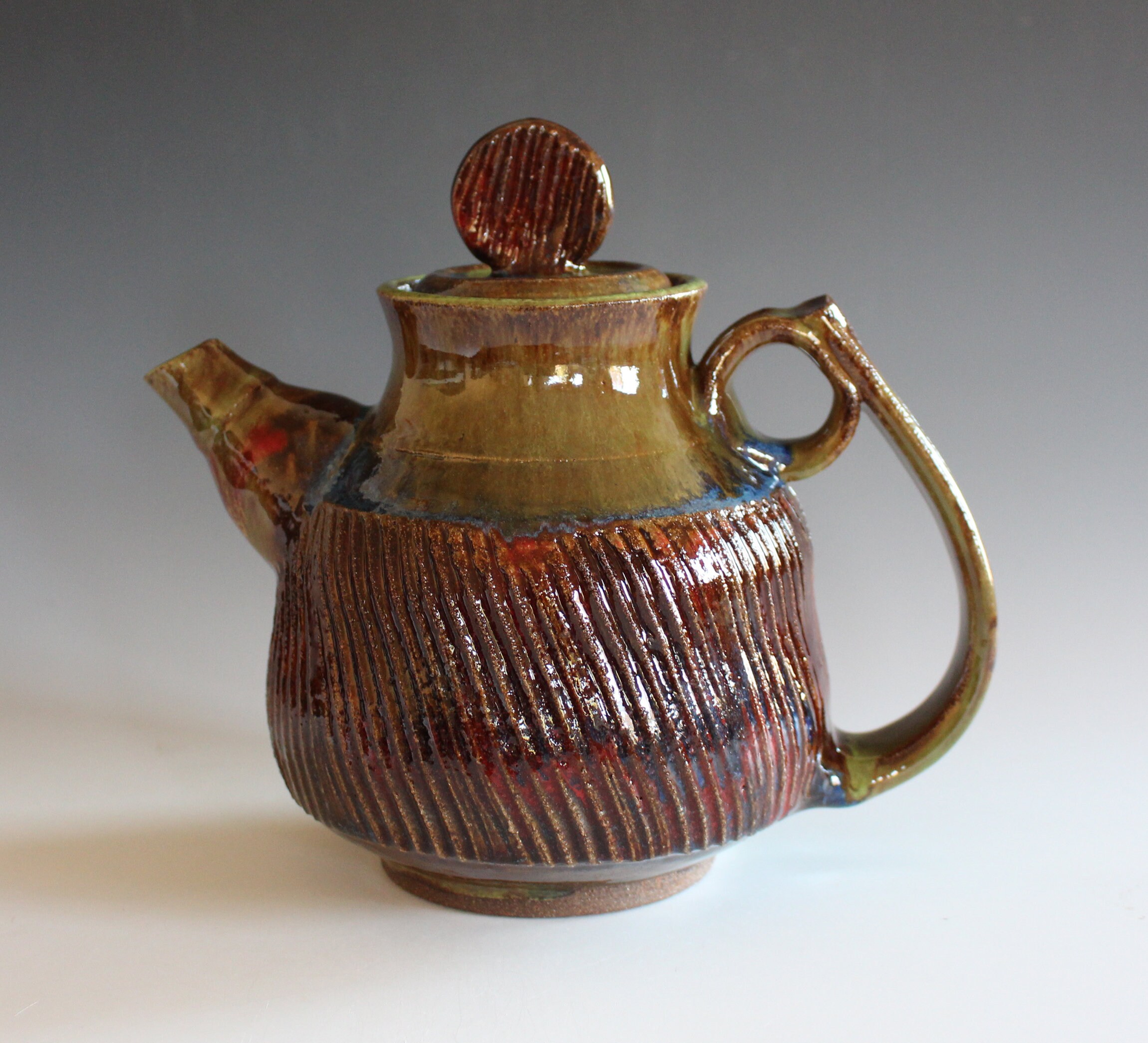 Ceramic Teapot 36 oz Handmade Stoneware Teapot Handmade | Etsy