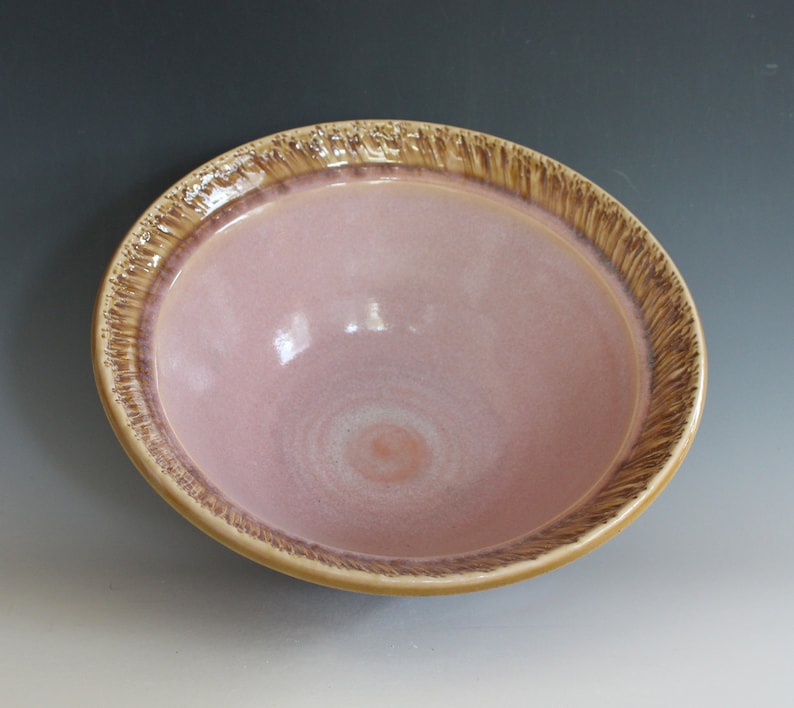 Handmade Pottery Pottery ceramic bowl Serving Bowl Pottery Bowl Handmade Ceramic Bowl Stoneware Bowl Ceramic Serving Bowl image 3
