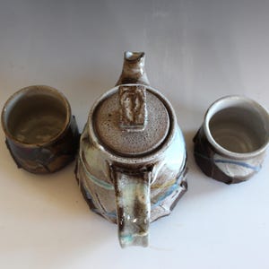 Tetera artesanal con 2 tazas: Cerámica y Alfarería imagen 5
