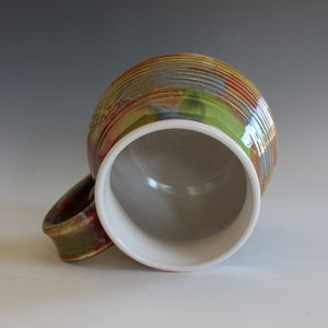 18 oz Unique Coffee Mug handmade ceramic cup handthrown mug stoneware mug pottery mug ceramics and pottery image 6
