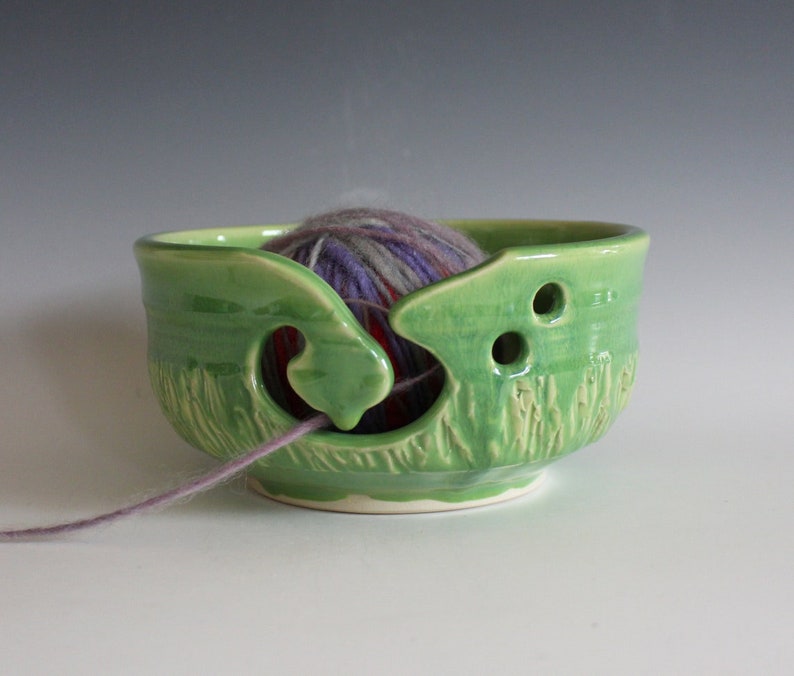 Yarn Bowl Knitting Bowl Handmade Ceramic Yarn Bowl Gift for Etsy