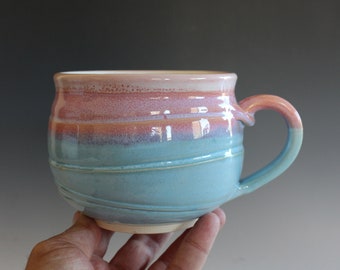 Handmade Pottery | 24 oz Cappuccino Mug | Soup Bowl | Soup Mug | Unique Coffee Mug | Coffee Mug Pottery