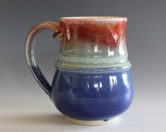 16 oz Pottery Mug | Handmade Pottery | Handmade Coffee Mug | Ceramic Mug | Stoneware Mug | Unique Coffee Mug | coffee Mug Pottery