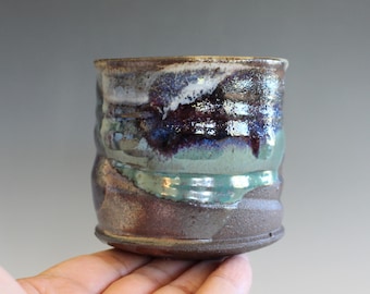 Handmade Pottery Yunomi Tea Cup: Wheel Thrown Ceramic, pottery cup
