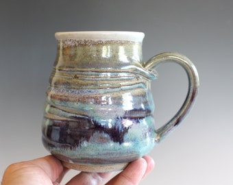 18 oz Mug | Handmade Pottery | Handmade Coffee Mug | Ceramic Mug | Stoneware Mug | Unique Coffee Mug | coffee Mug Pottery