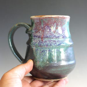 16 oz Coffee Mug Pottery, unique coffee mug, ceramic cup, hand thrown mug, stoneware mug, wheel thrown pottery mug
