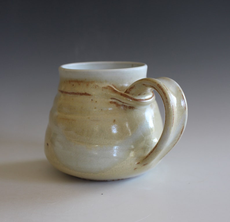 Handmade Pottery 15 oz Mug Pottery handthrown ceramic mug stoneware pottery mug unique coffee mug coffee mug pottery image 2