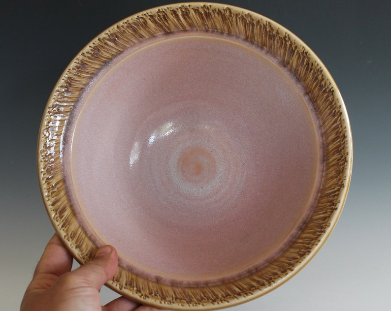 Handmade Pottery Pottery ceramic bowl Serving Bowl Pottery Bowl Handmade Ceramic Bowl Stoneware Bowl Ceramic Serving Bowl image 1