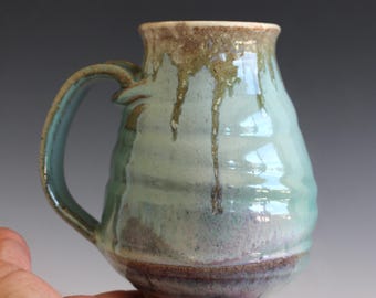 Extra Large Handmade Pottery: Unique Coffee Mug 22 oz