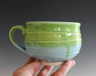 Handmade Pottery | 22 oz Cappuccino Mug | Soup Bowl | Soup Mug | Unique Coffee Mug | Coffee Mug Pottery