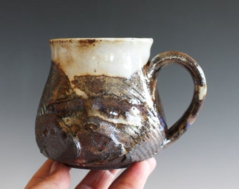 Handmade Pottery Mug | 13 oz Mug | Handmade Coffee Mug | Ceramic Mug | Stoneware Mug | Unique Coffee Mug | coffee Mug Pottery | Pottery Mug