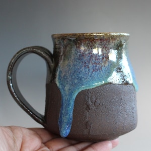 Handmade Pottery Coffee Mug: Unique Black Clay Pottery