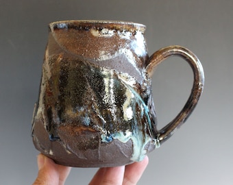 18 oz LARGE Mug | Handmade Pottery | Handmade Coffee Mug |Ceramic Mug | Stoneware Mug | Unique Coffee Mug | coffee Mug Pottery | Pottery Mug