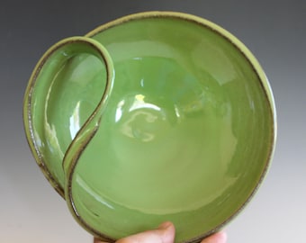 Handmade Stoneware Pottery Bowl: Unique Black Clay Modern Design