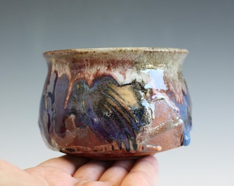 Tazón de cerámica hecho a mano para té matcha: Chawan de cerámica, 368 ml (13 oz)
