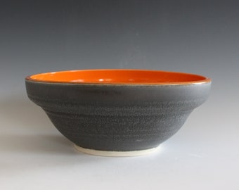 Ceramic Serving Bowl: Handmade Unique Pottery, 8.25"