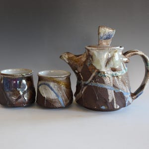 Tetera artesanal con 2 tazas: Cerámica y Alfarería imagen 4