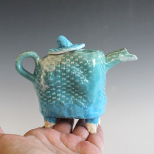 Miniature Pottery Teapot, 6 oz, Ceramic Teapot, Handmade Teapot, Handmade Teapot, ceramics and pottery, pottery teapot, wheel thrown