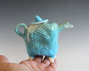 Miniature Pottery Teapot, 6 oz, Ceramic Teapot, Handmade Teapot, Handmade Teapot, ceramics and pottery, pottery teapot, wheel thrown