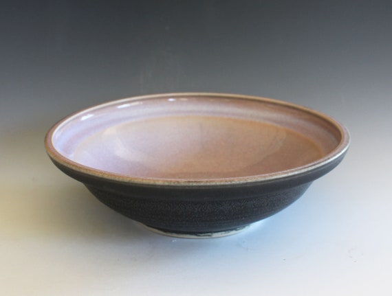 Handmade Stoneware Serving Bowl: Wheel Thrown Ceramic Pottery