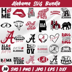 Alabama Svg Bundle, Alabama Sign Svg, Alabama Football Svg, Alabama Png Bundle, Alabama Svg, Alabama State Svg, Alabama Png, Roll Tide Svg,