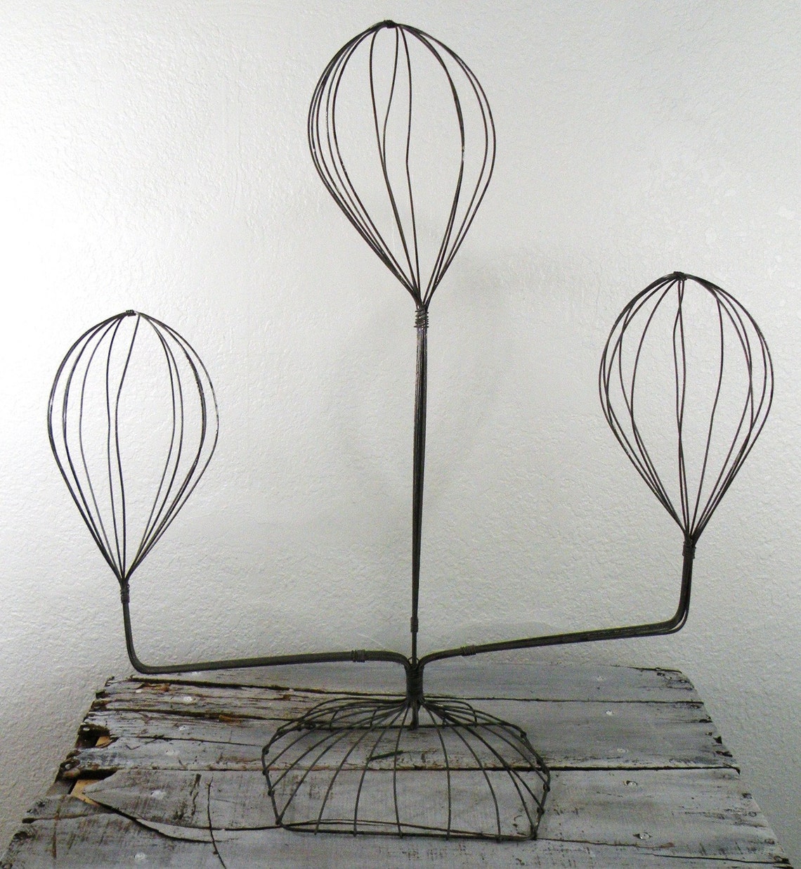 Vintage MILLINERY wire hat stand Etsy