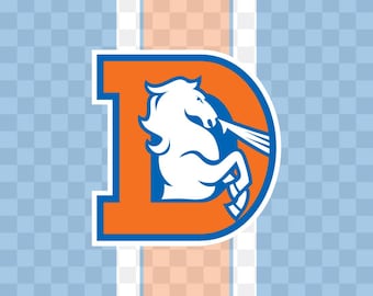 Throwback Denver Broncos D Horse Concept Logo SVG PNG Transparent Background
