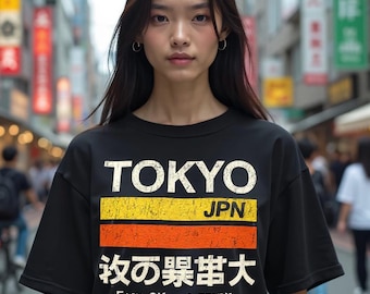 Tokyo Japan T-Shirt – Retro Japanese Streetwear Tee, Bold Vintage Travel Graphic, 80s 90s Style Unisex Shirt, Easy OK Brand Tee