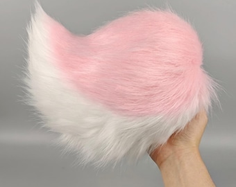Handmade Custom Bunny Tail, Made-to-Order Colorful Rabbit Tail Cosplay, Fluffy Soft Plush Animal Tail, Anime Cartoon Game Costume Prop