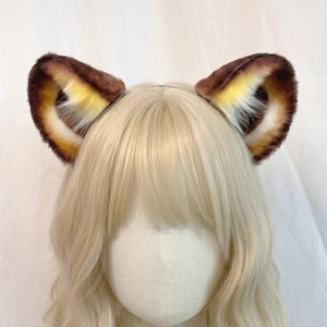 Handmade Spotted Jaguar Ear, Realistic Feline Cosplay Jaguar Ears and Tail, Faux Fur Cosplay Kemonomimi Therian Gear Costume, Cartoon Game