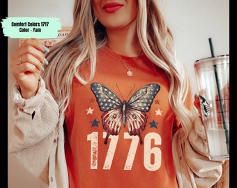 Patriotic T-shirt, 1776 Tee, Retro America Shirt, 4th Of July Tshirt, America The Beautiful, Fourth Of July, USA Gift, Unisex Graphic Tee