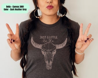 Bull Skull Shirt, Rodeo ShirtBoho Cow Skull Shirt, Wild West Tee, Cowgirl TShirt, Howdy Shirt, Western Graphic Tee, Southwest Shirt