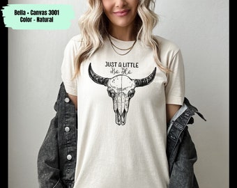 Boho Cow Skull Shirt, Rodeo Shirt, Cowgirl TShirt, Bull Skull Shirt, Howdy Shirt, Wild West Tee, Western Graphic Tee, Southwest Shirt