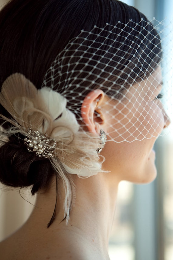 Fascinator Wedding Hair Accessories Wedding Hair Piece Bridal Etsy