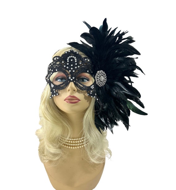 Maschere Carnevale Donna 6 Pezzi - Maschere In Pizzo Oro E Nero Per Feste E Balli In Maschera - Foto 3