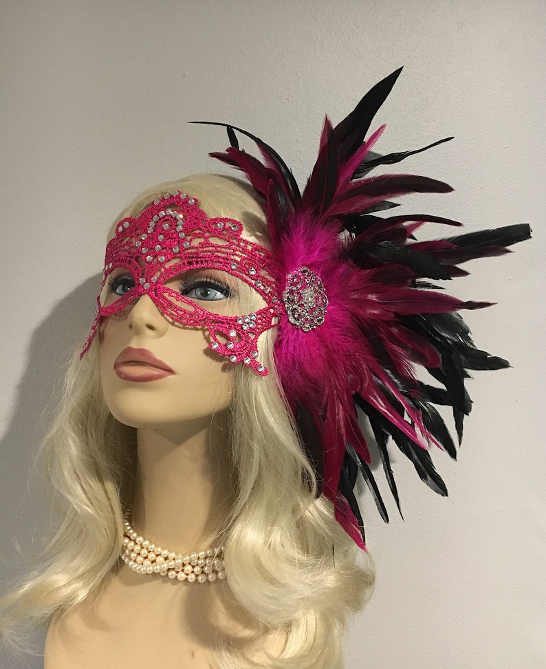 Damen-Maske Mit Rosenblüte & Spitze – Elegante Maskerade-Maske Für Party, Cosplay & Festival