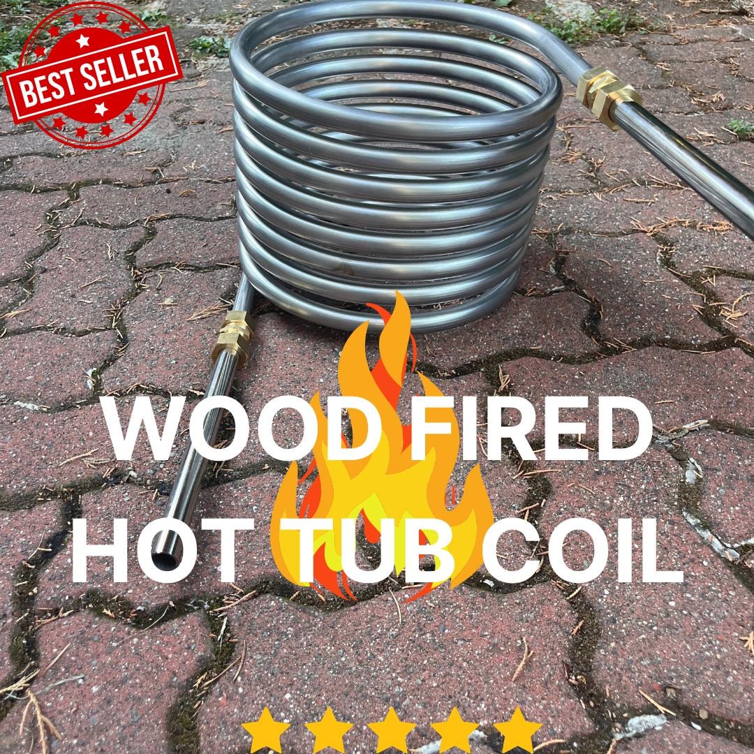 wood-fired-hot-tub-heating-coil-25ft-stainless-steel-diy-spa-heater-etsy