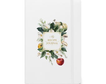 Recipe Journal Hardcover  Notebook