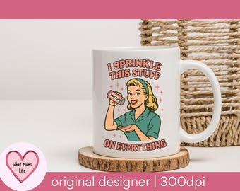 Retro Sarcasm PNG: 1950s Woman Clipart for Sublimation (Digital Download)